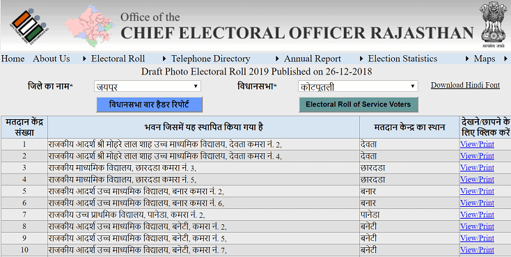 [पीडीऍफ़] मोबाइल से Rajasthan Voter List 2023 डाउनलोड करे। वोटर लिस्ट ग्राम पंचायत राजस्थान 2023