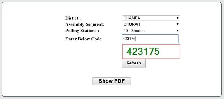 PDF Himachal Pradesh Voter List 2023 Download कैसे करें। हिमाचल प्रदेश वोटर लिस्ट में अपना नाम कैसे देखे?
