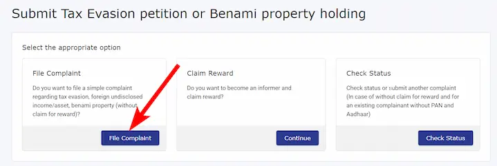 इनकम टैक्स चोरी की शिकायत करने की प्रक्रिया? [Procedure to file Income Tax evasion complaint?]
